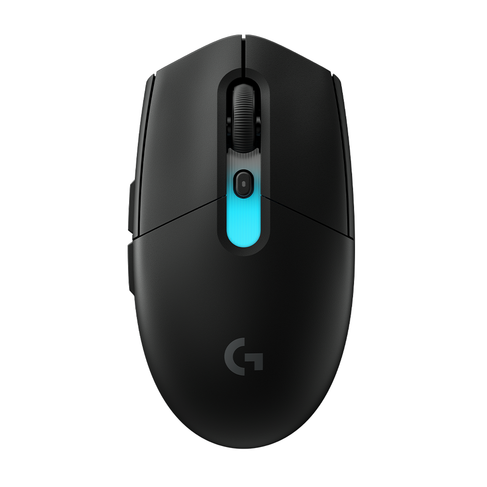 G304X黑色輕量無線滑鼠。G304X black superlight mouse.