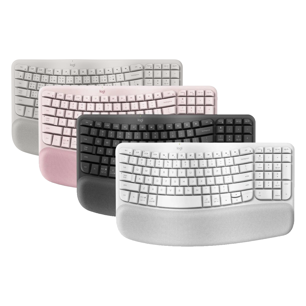 WAVE KEYS 人體工學鍵盤 (美式英文)