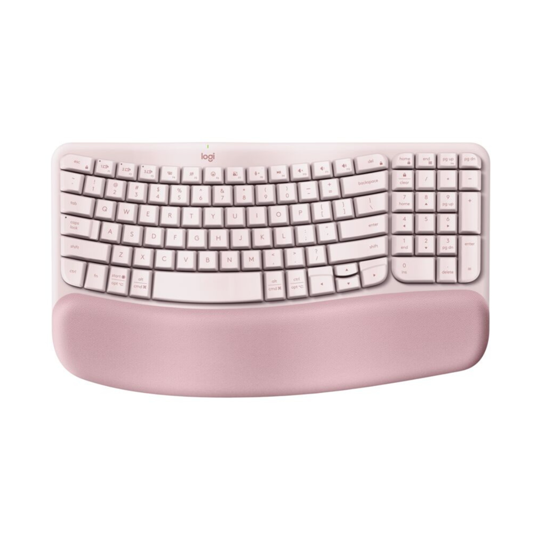 WAVE KEYS Ergonomic Wireless Keyboard – Logitech Club