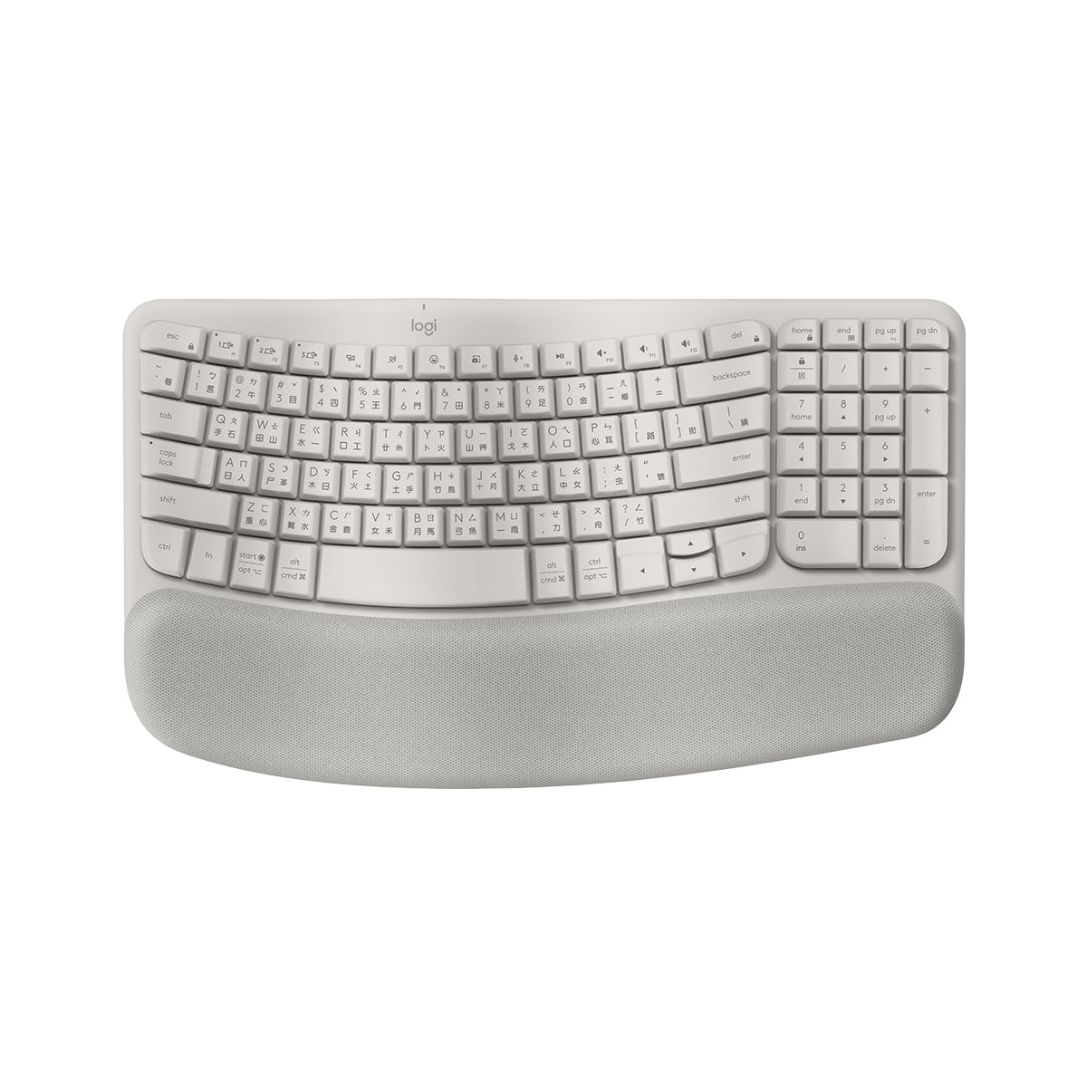 WAVE KEYS Ergonomic Wireless Keyboard