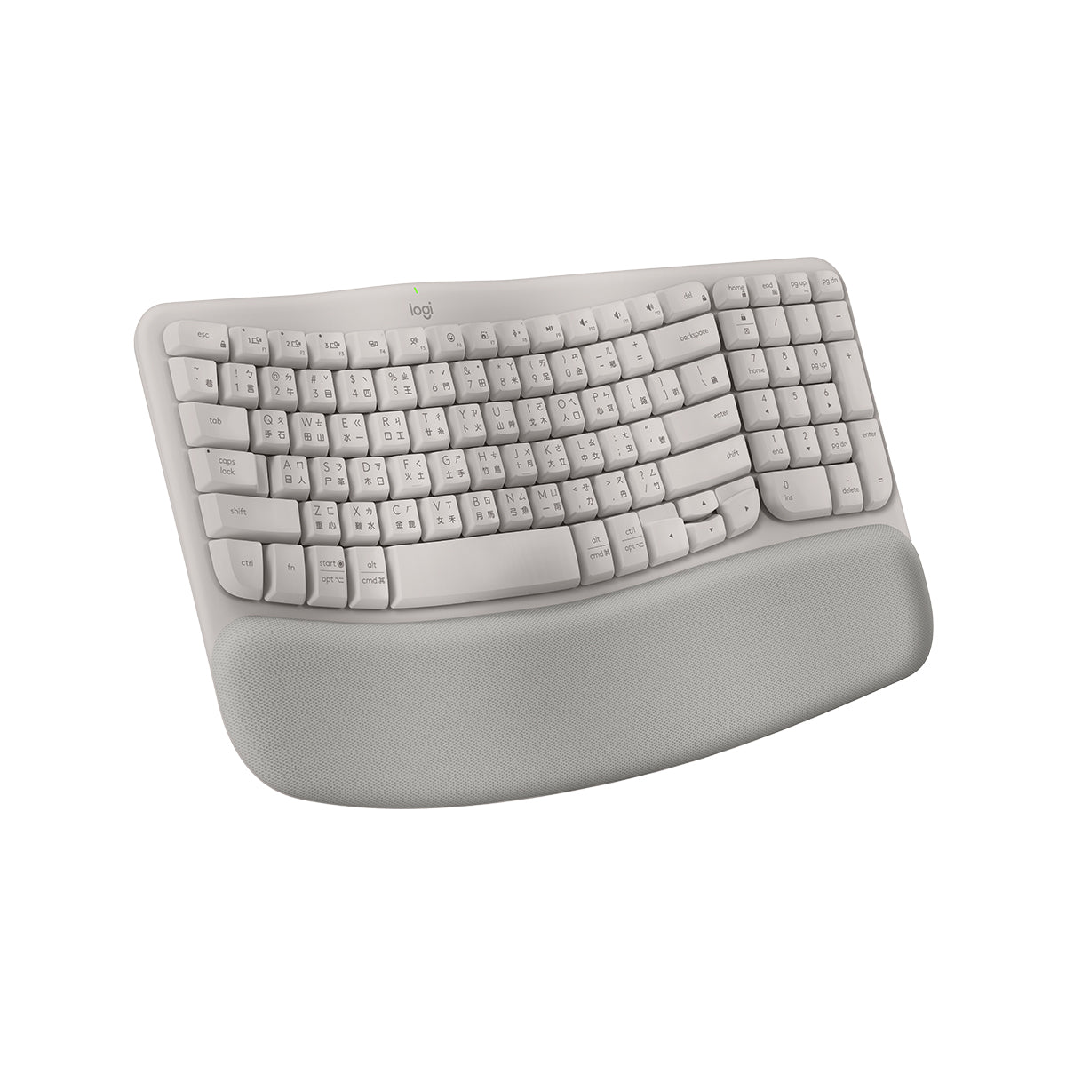 WAVE KEYS Ergonomic Wireless Keyboard
