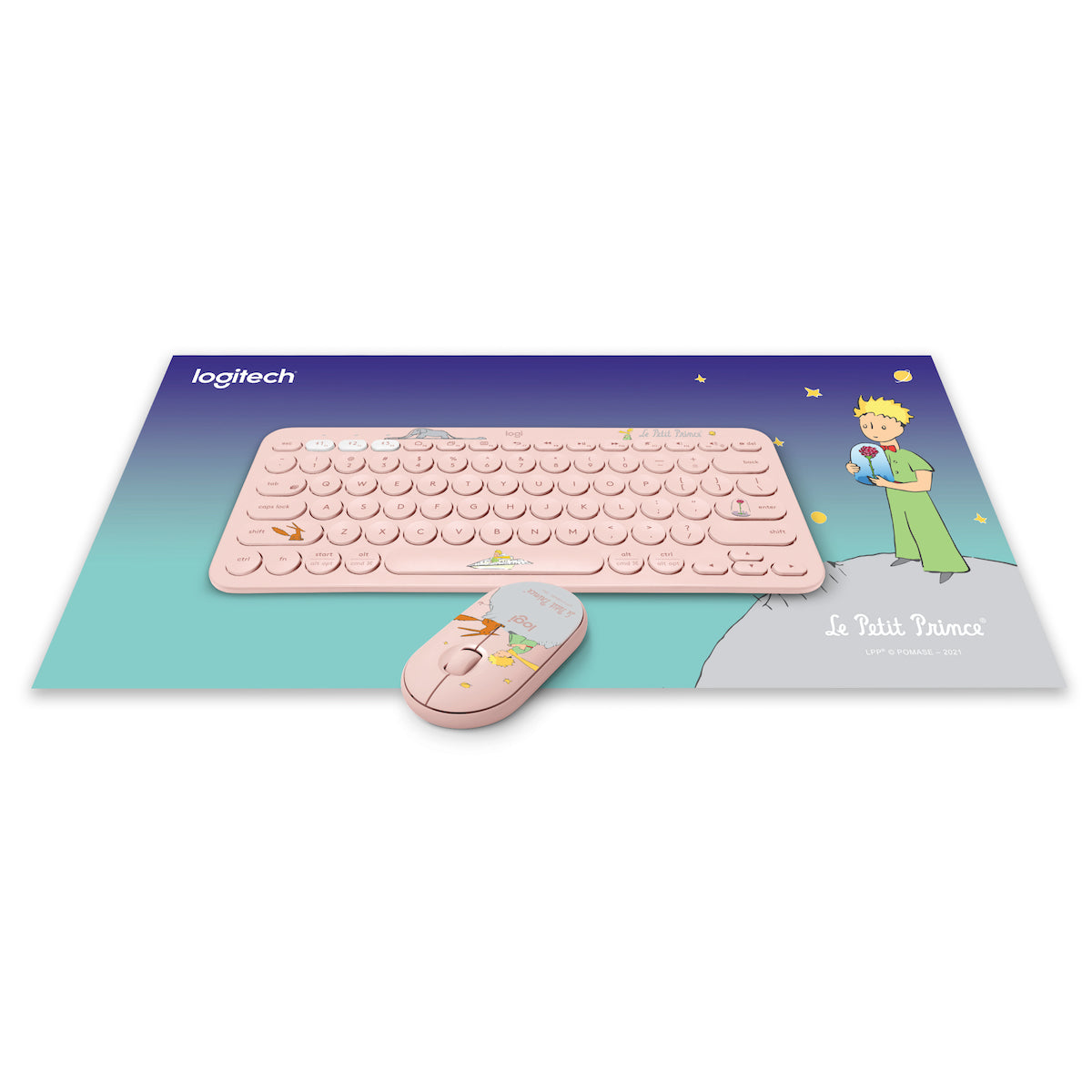 K380 + M350 藍牙鍵盤滑鼠套裝 送小王子桌面滑鼠墊 (小王子特別版)