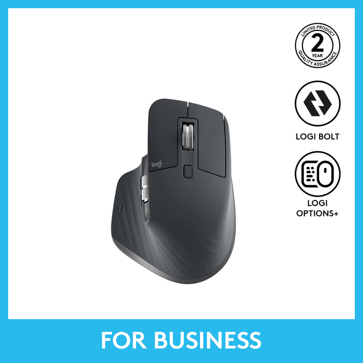 MX MASTER 3S for Business 高階靜音智能滑鼠(石墨灰) – Logitech Club