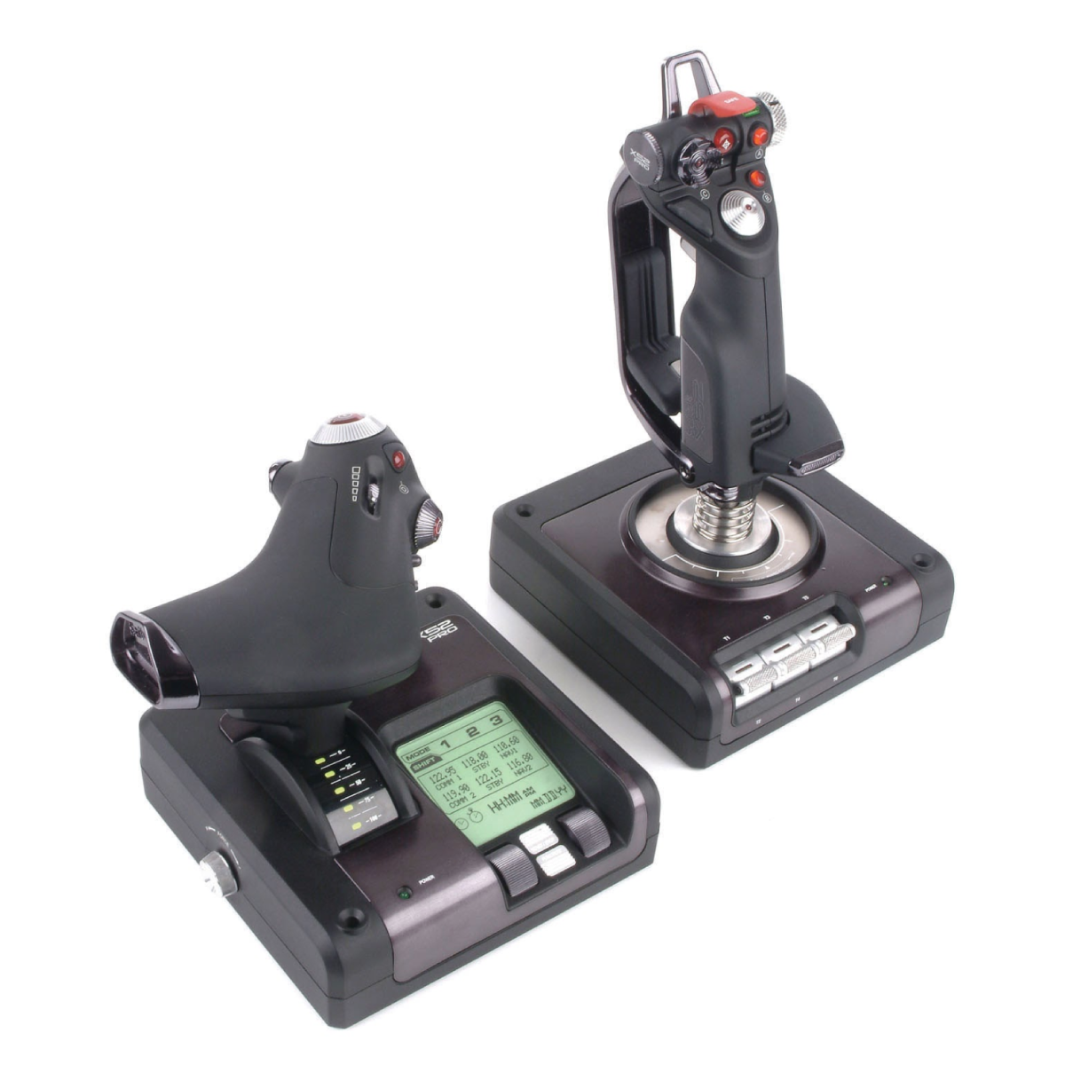 Logitech X520 X52 Professional H.O.T.A.S. Throttle and Stick Simulation Controller ...